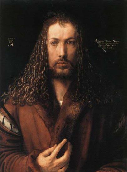 Albrecht Durer Self-Portrait in a Fur-Collared Robe China oil painting art